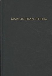 Cover of Maimonidean Studies: Volume 5
