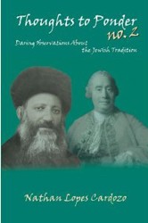 Cover of Thoughts to Ponder No. 2: Daring Observations About the Jewish Tradition