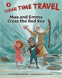 Cover of Max and Emma Cross the Red Sea: Torah Time Travel Book 2