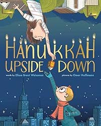 Cover of Hanukkah Upside Down: A Picture Book